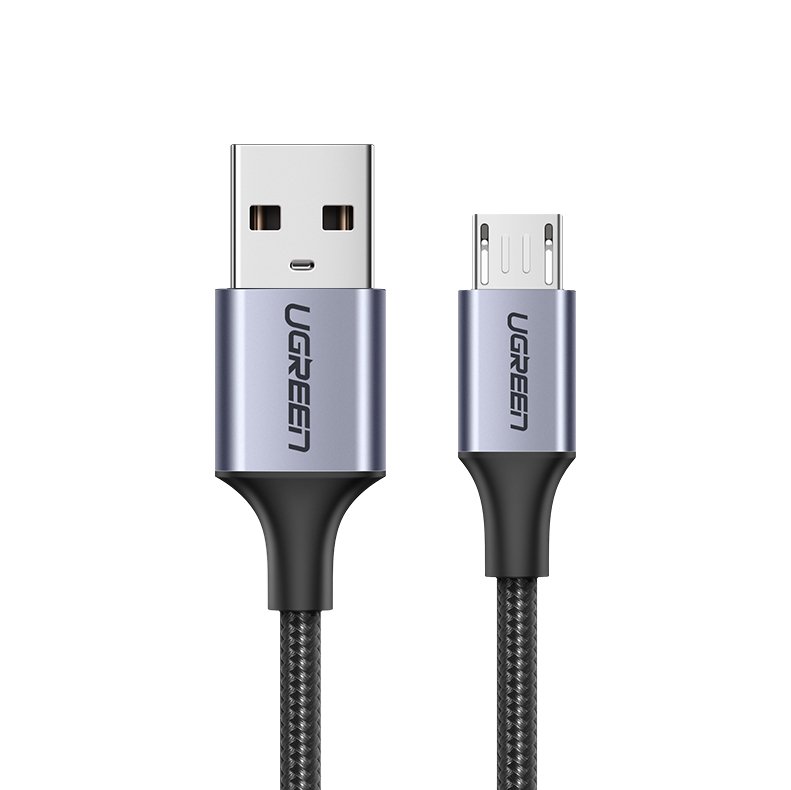 USB-A to microUSB Data and Charging Cable UGREEN US290, 18W, 1.5m, Black
