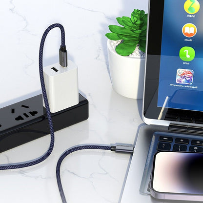 USB-C Data and Charging Cable - USB-C HOCO U134, 240W, 1.8m, Navy Blue