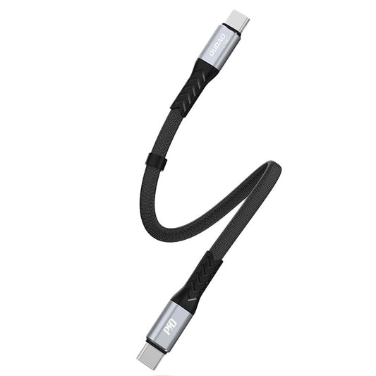 Καλώδιο Δεδομένων και Φόρτισης USB-C - USB-C Dudao L10C, 100W, 0.23m, Μαύρο