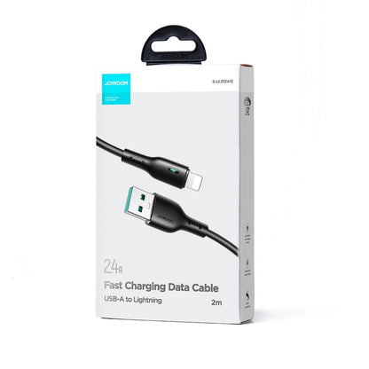 USB-A to Lightning Data and Charging Cable Joyroom A13, 18W, 2m, Black