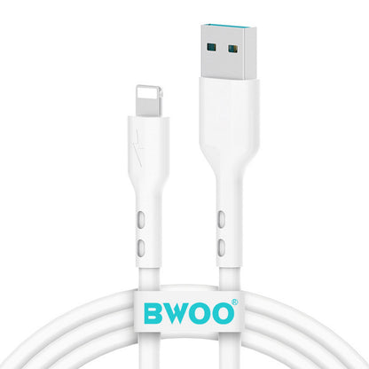 USB-A to Lightning Data and Charging Cable BWOO X172L, 15W, 1m, White