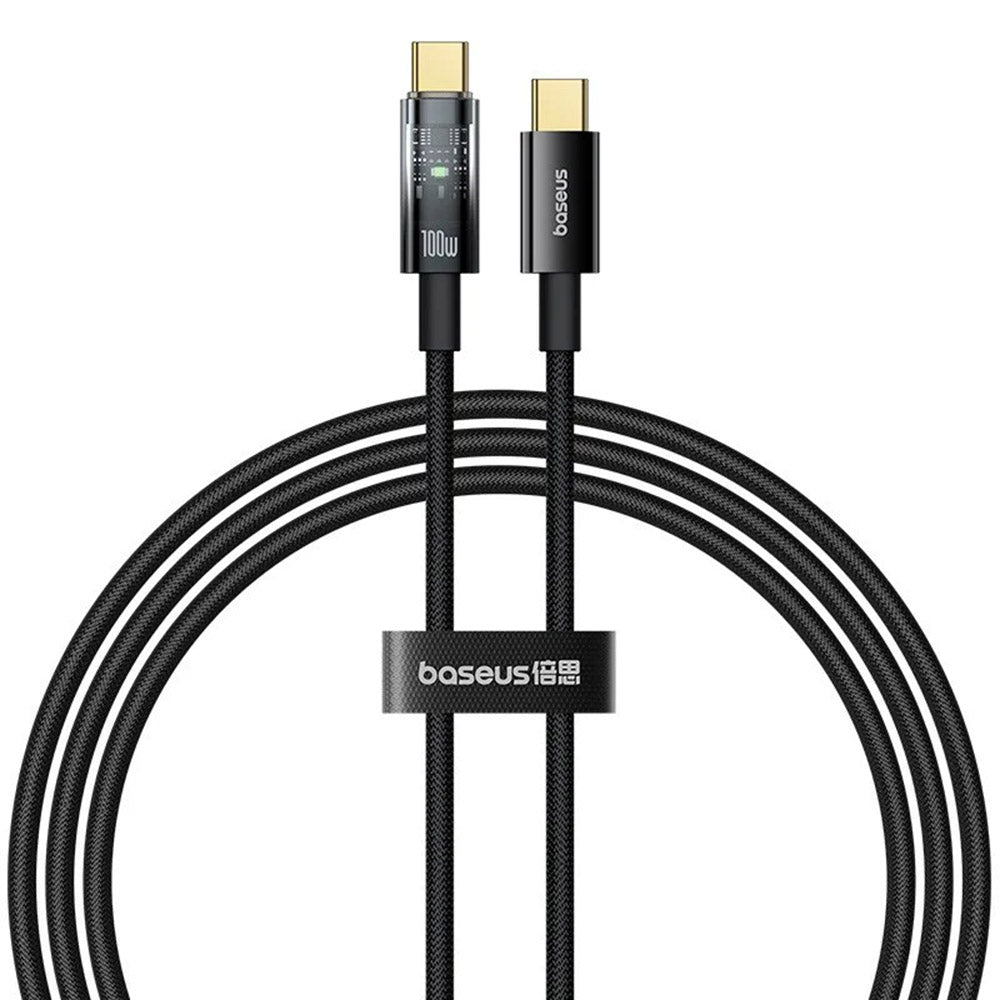 Καλώδιο Δεδομένων και Φόρτισης USB-C - USB-C Baseus Explorer, 100W, 2m, Μαύρο P10319704111-00