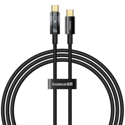 Καλώδιο Δεδομένων και Φόρτισης USB-C - USB-C Baseus Explorer, 100W, 2m, Μαύρο P10319704111-00