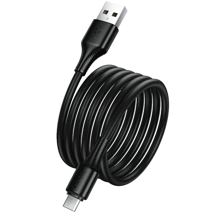 USB-A to microUSB Data and Charging Cable HOCO X120, 18W, 1m, Black