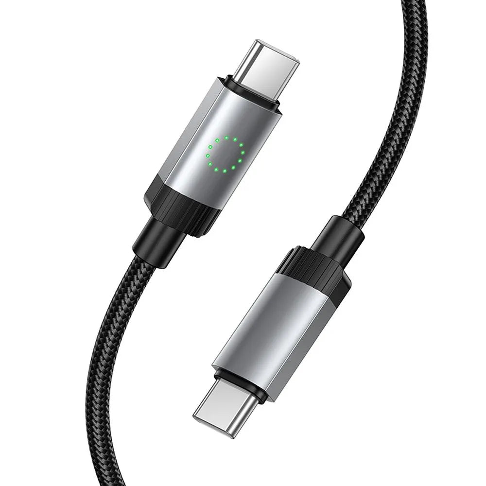 USB-C Data and Charging Cable - USB-C HOCO X117, 60W, 1m, Black