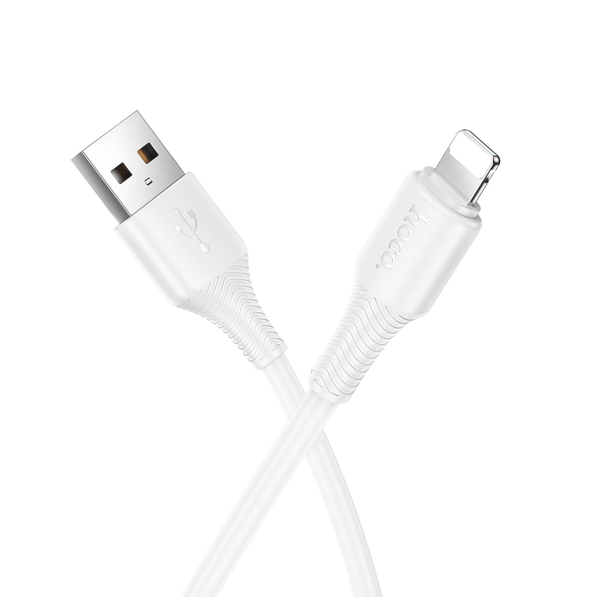 USB-A to Lightning Data and Charging Cable HOCO X120, 18W, 1m, White