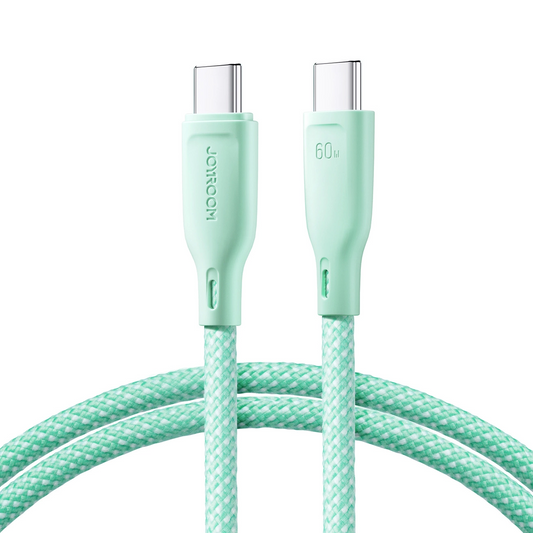 USB-C Data and Charging Cable - USB-C Joyroom S-A34, 60W, 1m, Green