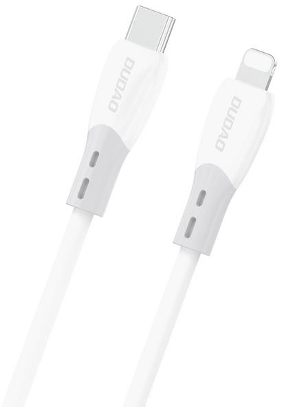 Καλώδιο Δεδομένων και Φόρτισης USB-C - Lightning Dudao L25SX, 30W, 1m, Λευκό