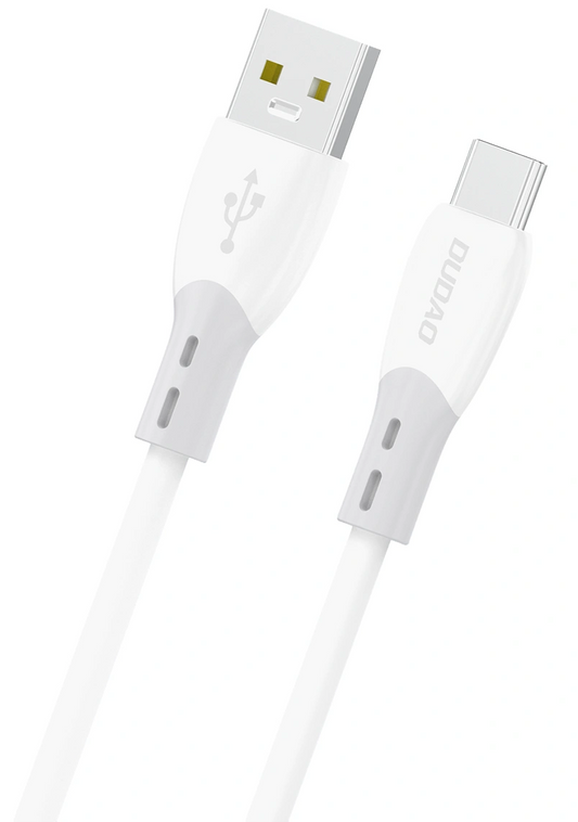 Καλώδιο Δεδομένων και Φόρτισης USB-A - USB-C Dudao L25ST, 100W, 1m, Λευκό