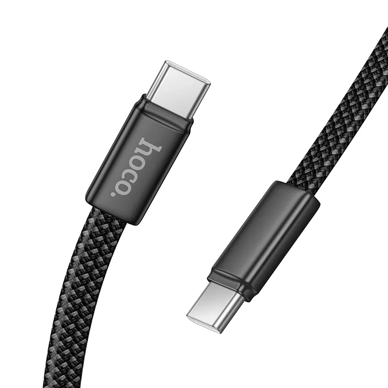 USB-C Data and Charging Cable - USB-C HOCO X125, 60W, 1m, Black