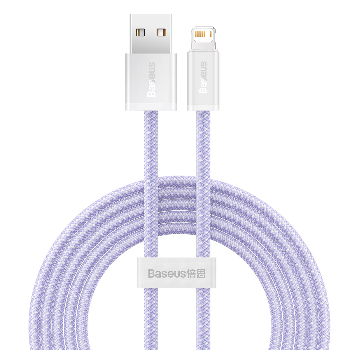 USB-A to Lightning Data and Charging Cable Baseus Dynamic Series, 18W, 2m, Purple CALD000505