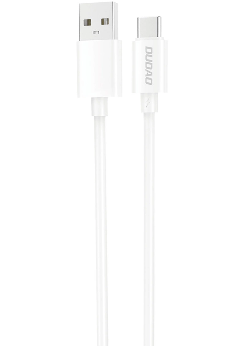 Καλώδιο Δεδομένων και Φόρτισης USB-A - USB-C Dudao L4ST, 100W, 1μ, Λευκό