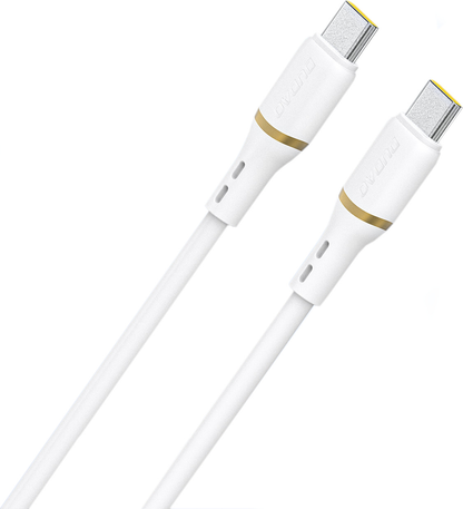 Καλώδιο Δεδομένων και Φόρτισης USB-C - USB-C Dudao L25C, 30W, 1μ, Λευκό
