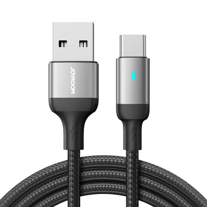 USB-A to USB-C Data and Charging Cable Joyroom S-A10, 18W, 1.2m, Black