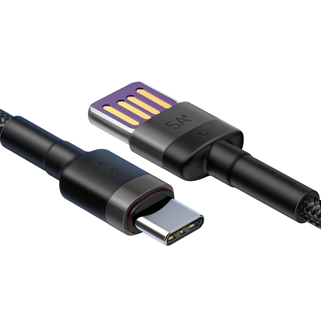 USB-A to USB-C Data and Charging Cable Baseus Cafule Special Edition, 40W, 1m, Gray CATKLF-PG1