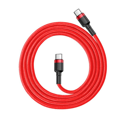 USB-C Data and Charging Cable - USB-C Baseus Cafule, 60W, 1m, Red CATKLF-G09