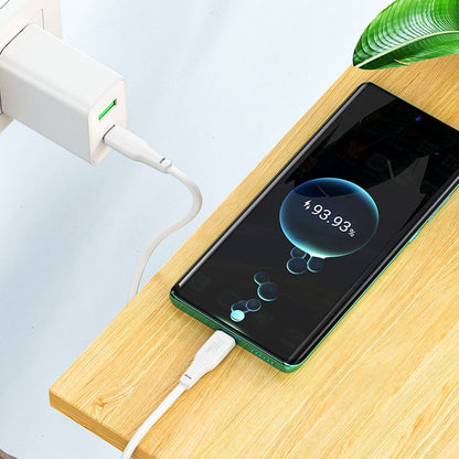 USB-C Data and Charging Cable - USB-C HOCO X93, 100W, 2m, White