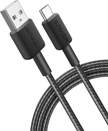 Καλώδιο Δεδομένων και Φόρτισης USB-A - USB-C Anker 322, 18W, 0.9m, Μαύρο A81H5G11