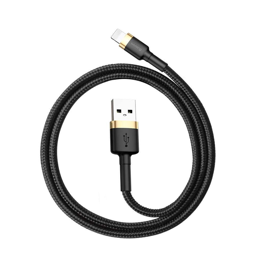 Καλώδιο Δεδομένων και Φόρτισης USB-A - Lightning Baseus Cafule, 18W, 1m, Χρυσό CALKLF-BV1