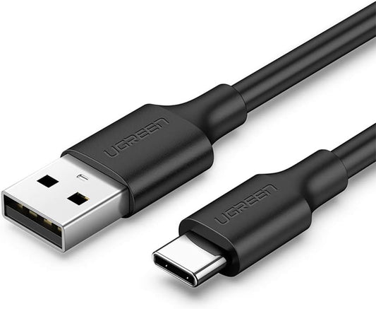 UGREEN US287 USB-A to USB-C Data and Charging Cable, 18W, 0.25m, Black