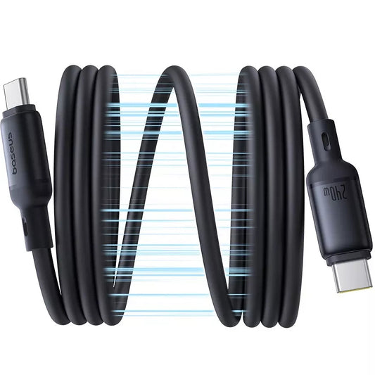 Καλώδιο Δεδομένων και Φόρτισης USB-C - USB-C Baseus PicoGo, 240W, 1m, Μαύρο P10376800121-00