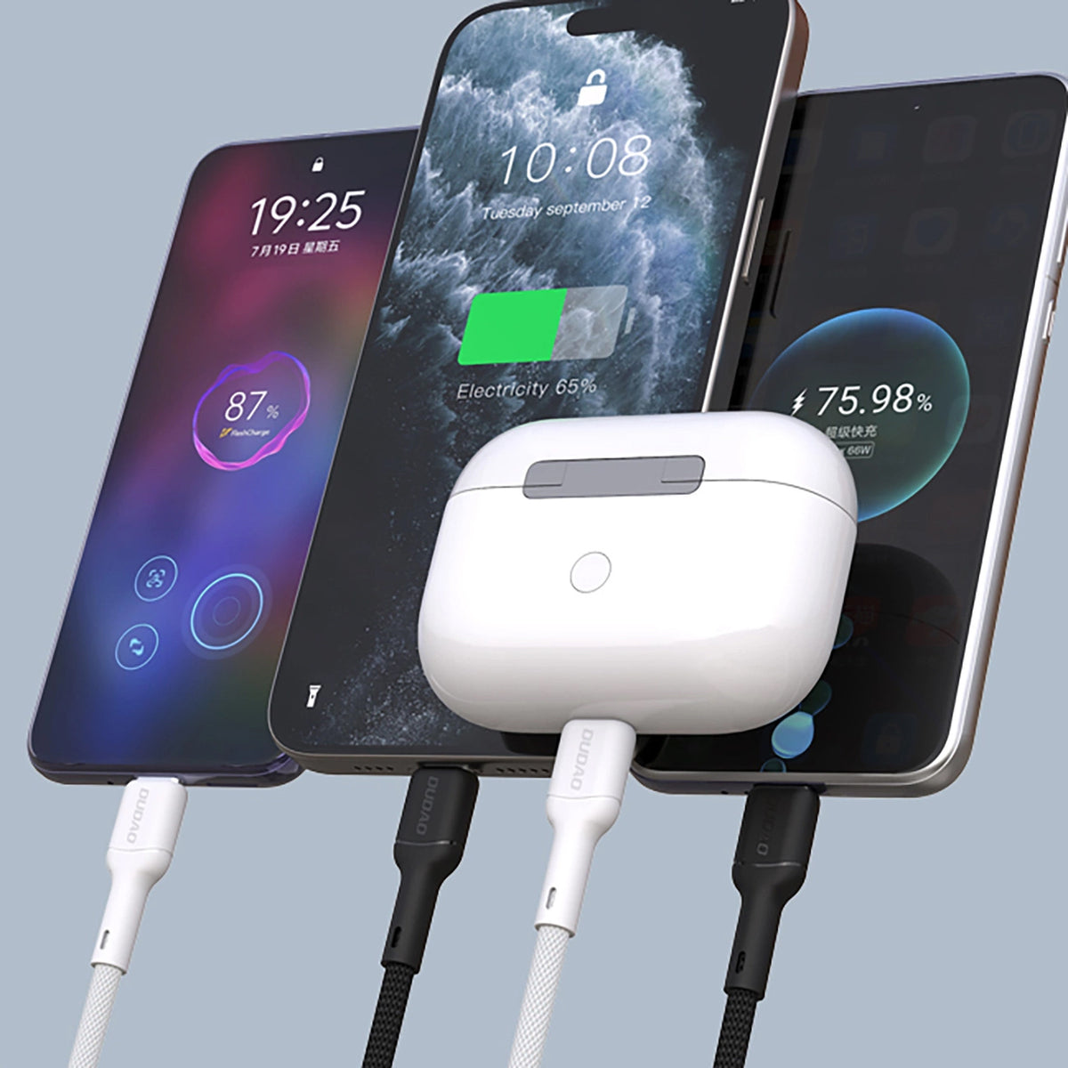 Καλώδιο Δεδομένων και Φόρτισης USB-C - USB-C Dudao L9C, 65W, 1m, Μαύρο