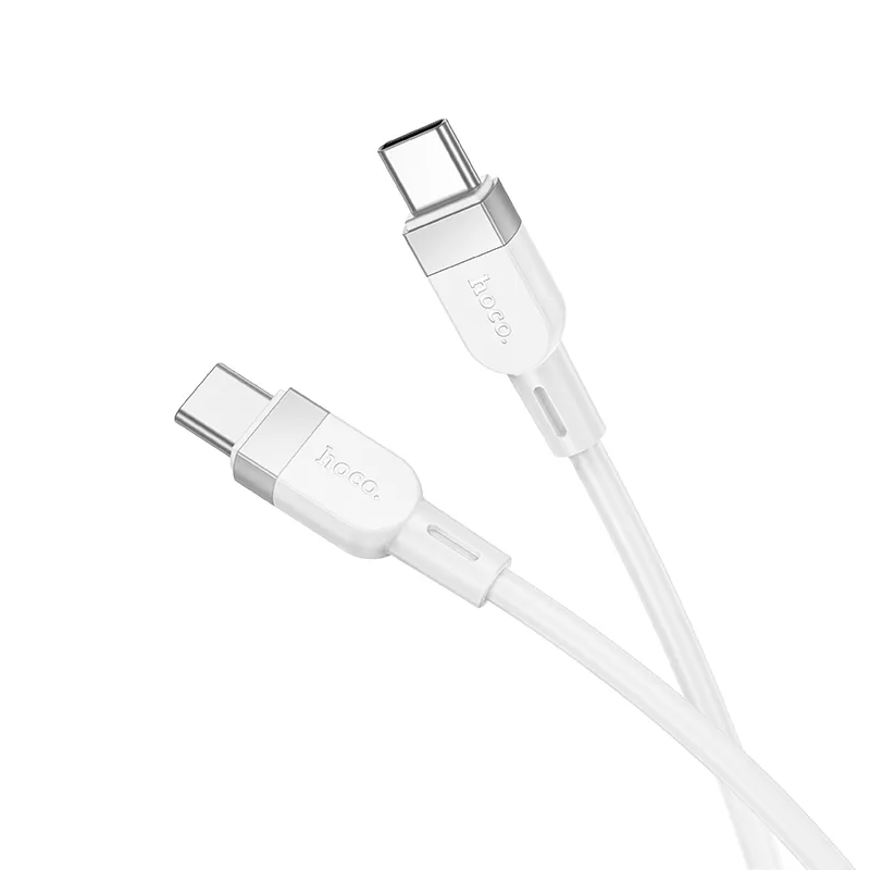 USB-C Data and Charging Cable - USB-C HOCO X109, 60W, 1m, White