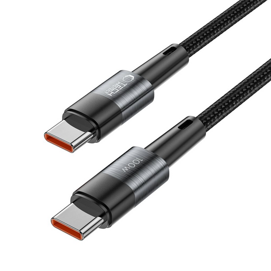 Καλώδιο Δεδομένων και Φόρτισης USB-C - USB-C Tech-Protect Ultraboost, 100W, 3μ, Γκρι