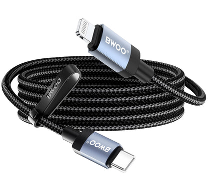 Καλώδιο Δεδομένων και Φόρτισης USB-C - Lightning BWOO BO-X401CL, 30W, 1μ, Μαύρο