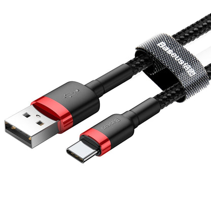 Καλώδιο Δεδομένων και Φόρτισης USB-A - USB-C Baseus Cafule, 60W, 1m, Κόκκινο CATKLF-B91