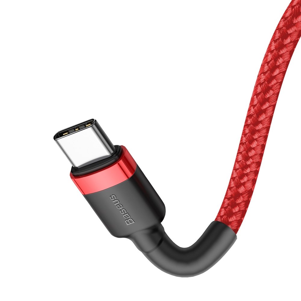 USB-C Data and Charging Cable - USB-C Baseus Cafule, 60W, 1m, Red CATKLF-G09