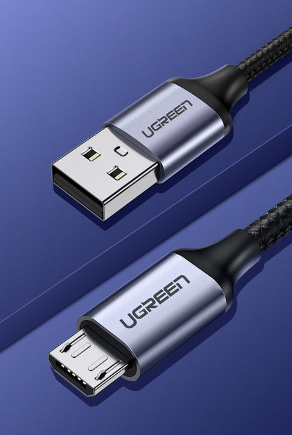 USB-A to microUSB Data and Charging Cable UGREEN US290, 18W, 1.5m, Black