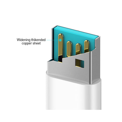 USB-A to Lightning Data and Charging Cable BWOO X172L, 15W, 1m, White