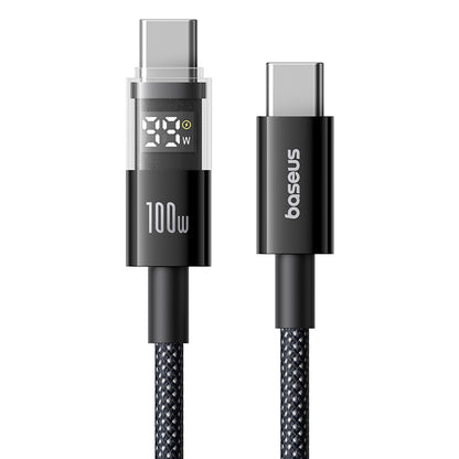 Καλώδιο Δεδομένων και Φόρτισης USB-C - USB-C Baseus Display 2, 100W, 1m, Μαύρο P10382702121-00