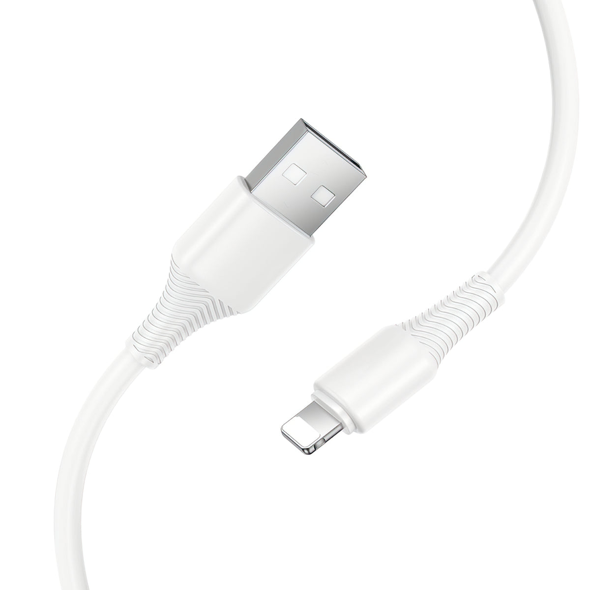 USB-A to Lightning Data and Charging Cable HOCO X120, 18W, 1m, White