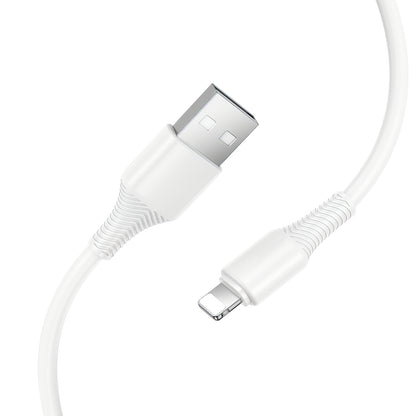 USB-A to Lightning Data and Charging Cable HOCO X120, 18W, 1m, White
