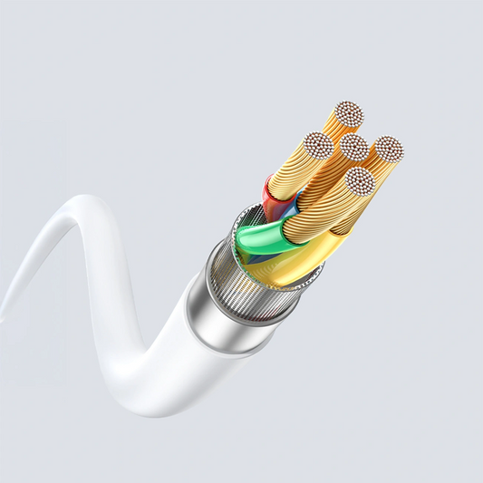 Καλώδιο Δεδομένων και Φόρτισης USB-C - USB-C Dudao L25SC, 60W, 2m, Λευκό