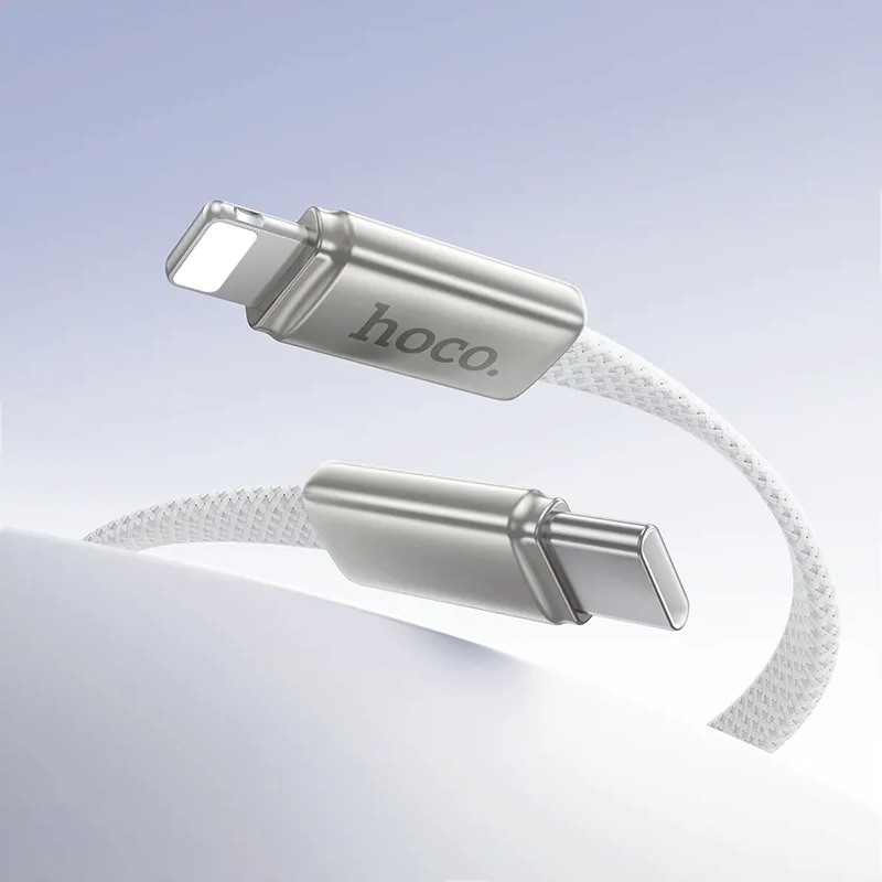 USB-C to Lightning Data and Charging Cable HOCO X125, 30W, 1m, White