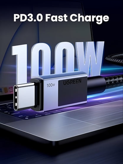 USB-C to USB-C Data and Charging Cable UGREEN L512, 100W, 2m, Gray