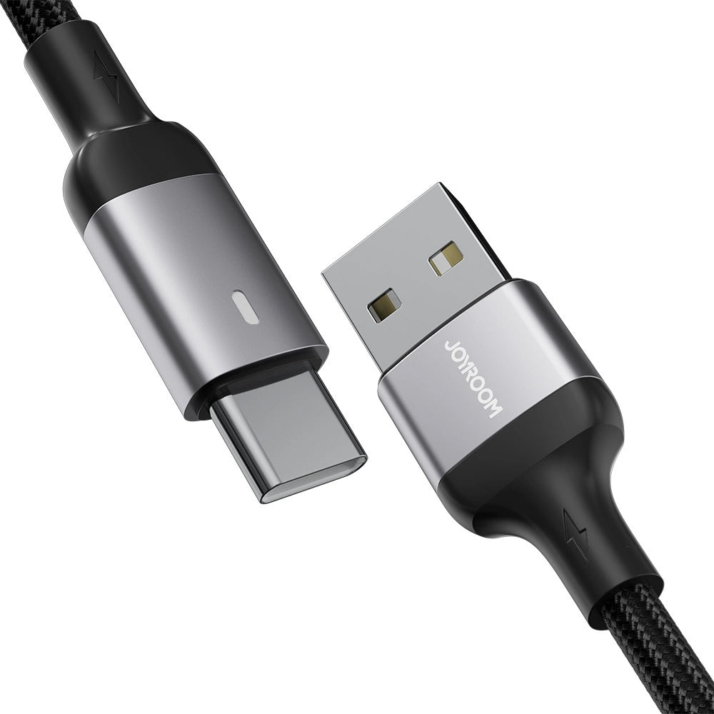 USB-A to USB-C Data and Charging Cable Joyroom S-A10, 18W, 1.2m, Black