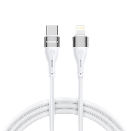 Καλώδιο Δεδομένων και Φόρτισης USB-C - Lightning WZK WSTCL1, 27W, 1m, Λευκό