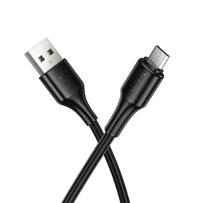 USB-A to microUSB Data and Charging Cable HOCO X120, 18W, 1m, Black