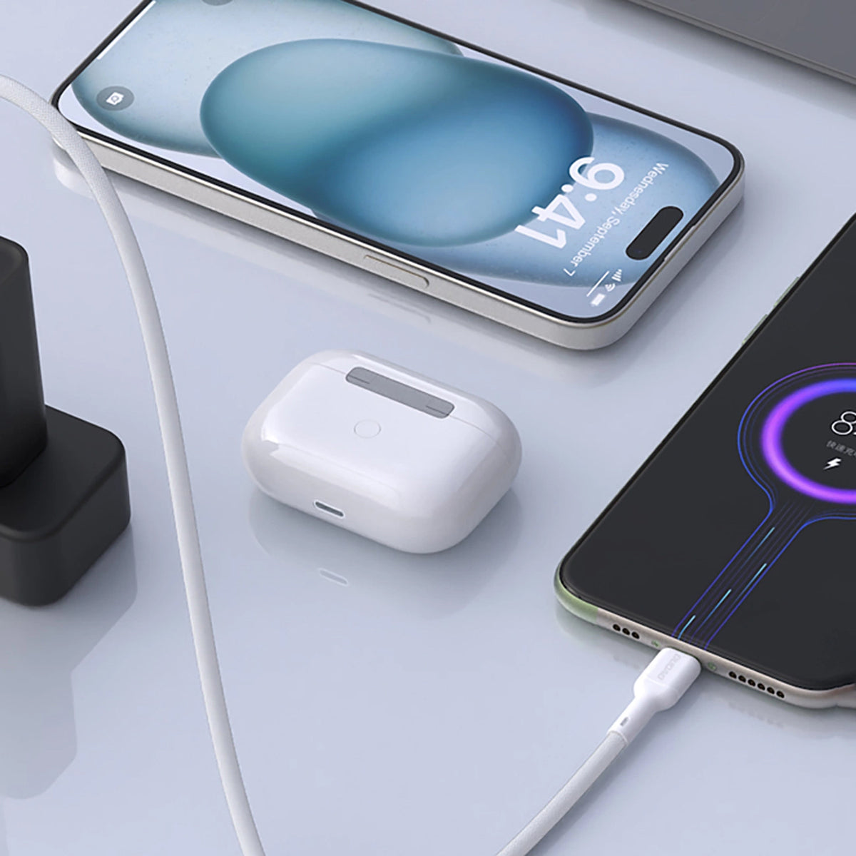 Καλώδιο Δεδομένων και Φόρτισης USB-A - USB-C Dudao L9T, 100W, 1m, Λευκό