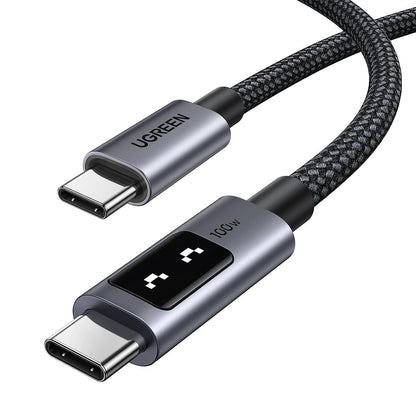 Καλώδιο Δεδομένων και Φόρτισης USB-C - USB-C UGREEN L509, 100W, 3m, Γκρι