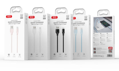 USB-A to Lightning Data and Charging Cable XO Design NB291, 18W, 1m, Blue