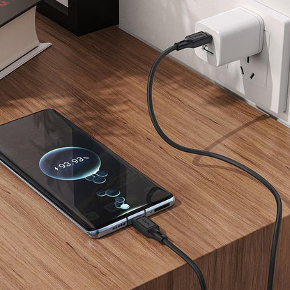Καλώδιο Δεδομένων και Φόρτισης USB-C - USB-C HOCO X90, 60W, 1μ, Μαύρο