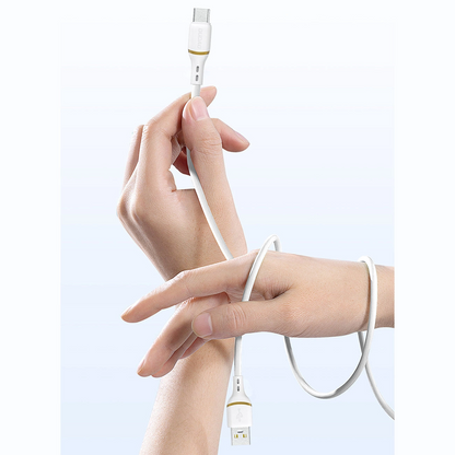 Καλώδιο Δεδομένων και Φόρτισης USB-C - USB-C Dudao L25C, 30W, 1μ, Λευκό