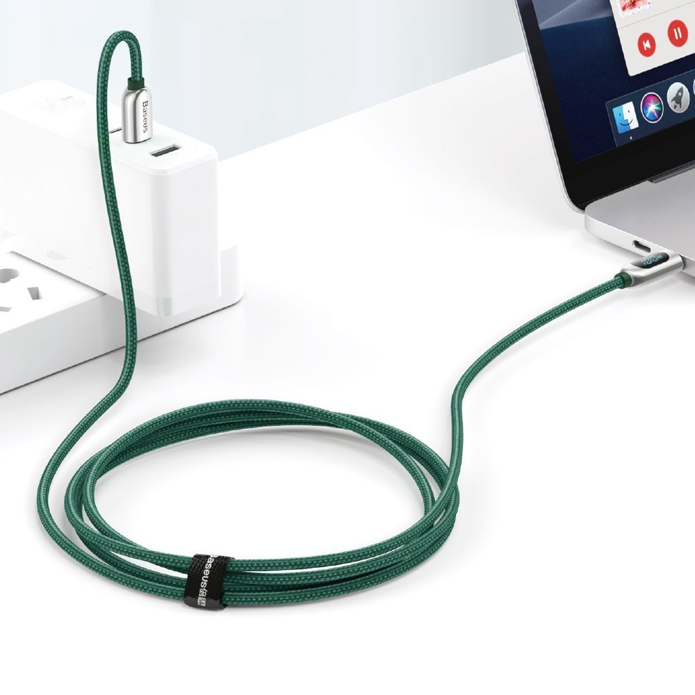 USB-C Data and Charging Cable - USB-C Baseus Display, 100W, 1m, Black CATSK-B01