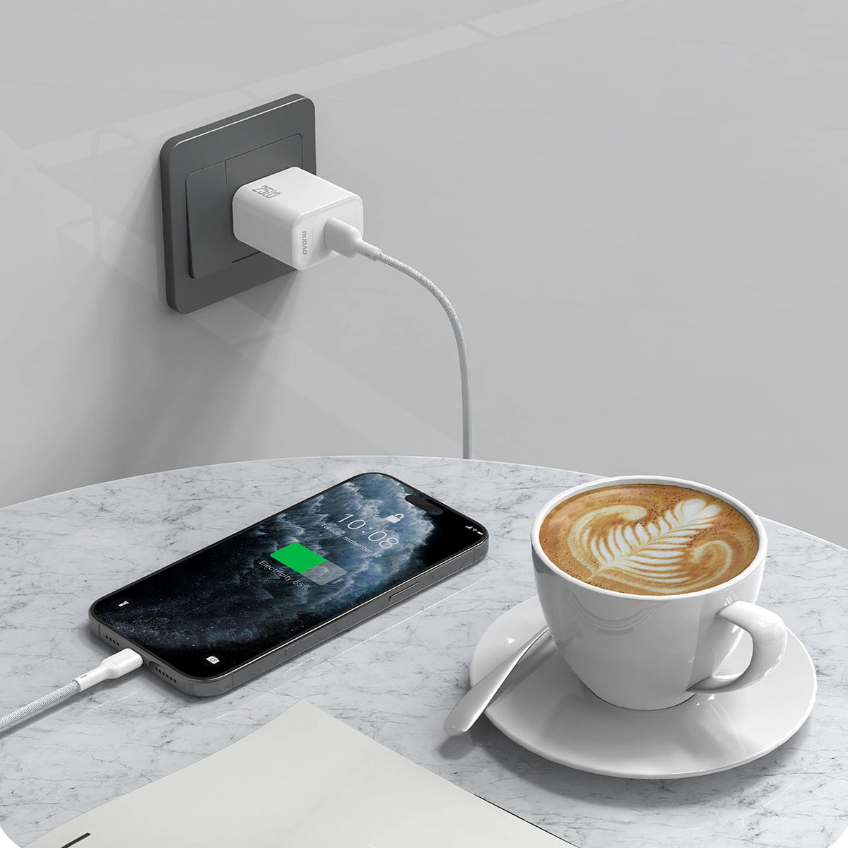 Καλώδιο Δεδομένων και Φόρτισης USB-A - USB-C Dudao L9T, 100W, 1m, Λευκό