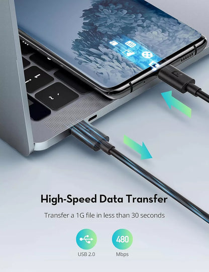 Καλώδιο Δεδομένων και Φόρτισης USB-C - USB-C RavPower RP-CB1022, 60W, 2μ, Μαύρο